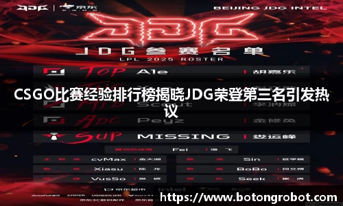 CSGO比赛经验排行榜揭晓JDG荣登第三名引发热议